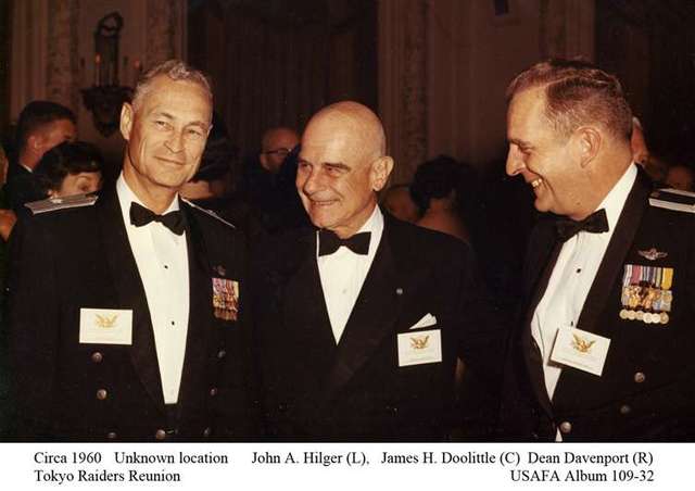 John A. Hilger, James H. Doolittle y Dean Davenport alrededor de 1960