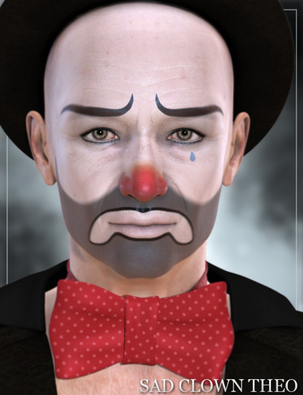 sad clown theo large